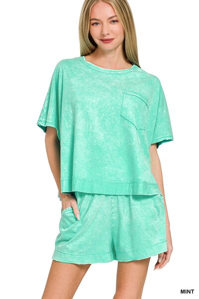 Aubri Washed Lounge Set