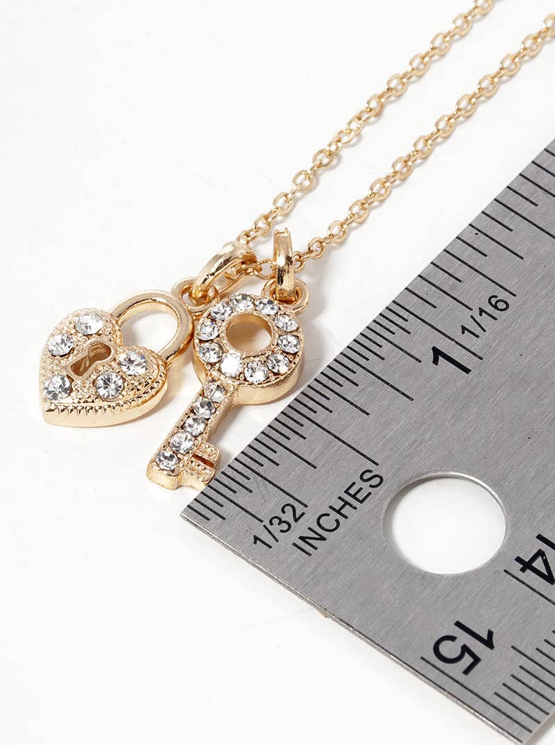Look &amp; Key Pendant Necklace