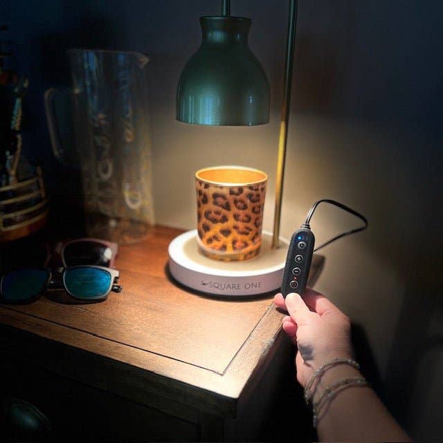 Leopard Container Candle: Sweet Tuscan Cashmere