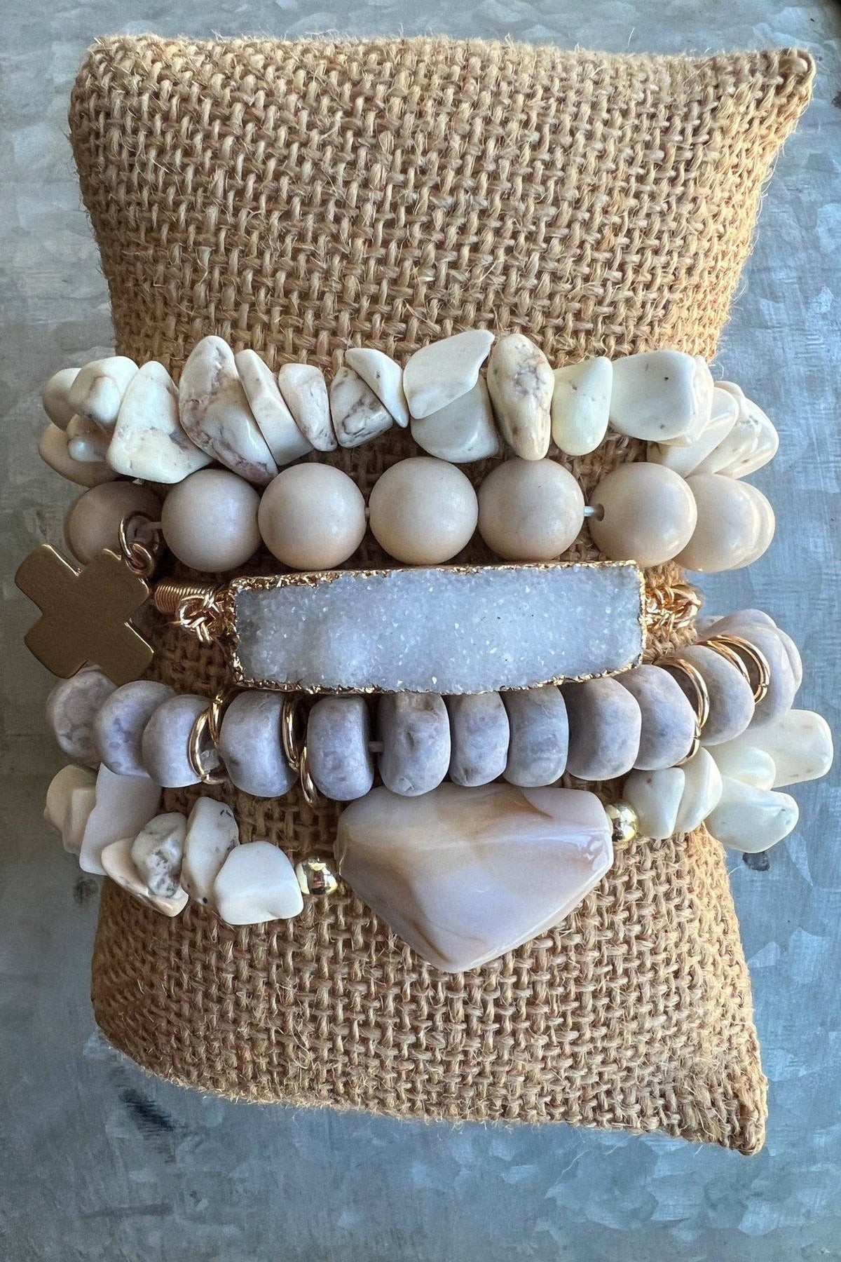 Elyse Bracelet Set White