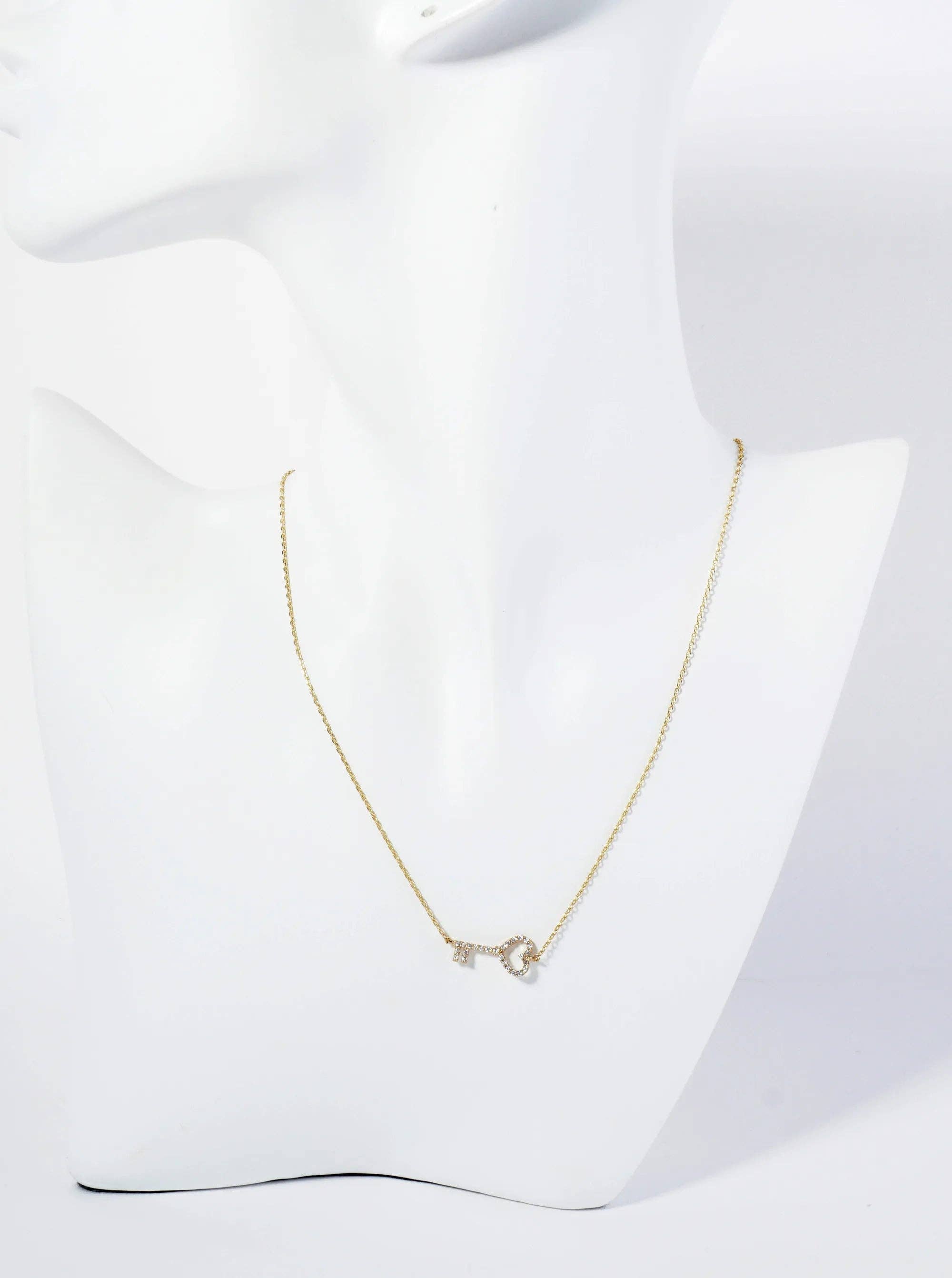 Heart Key Pendant Necklace