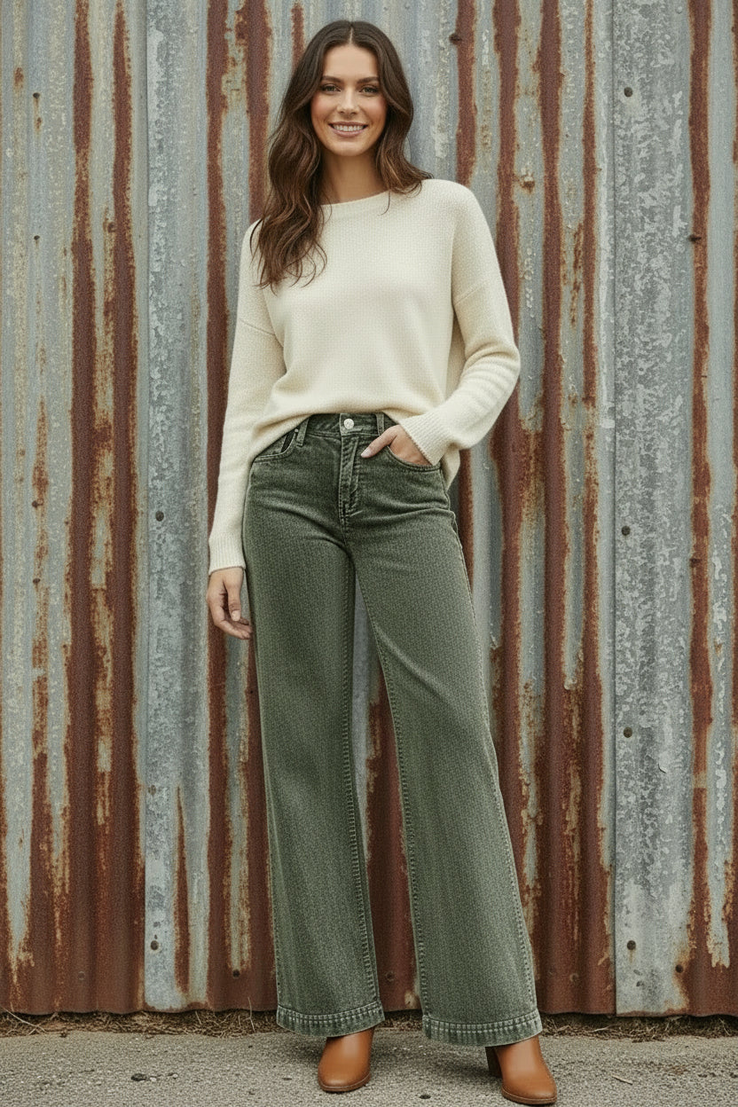 OH - Risen Green Corduroy