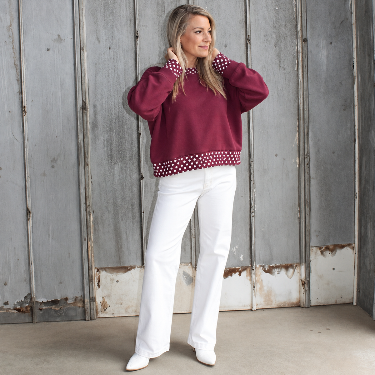 Maisie Polka Dot Sweatshirt