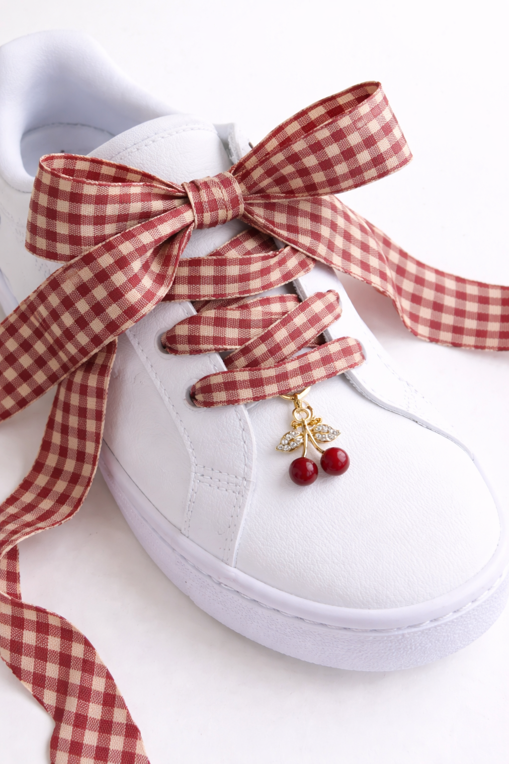 Red Shoe Cherry Charm and Lace Set