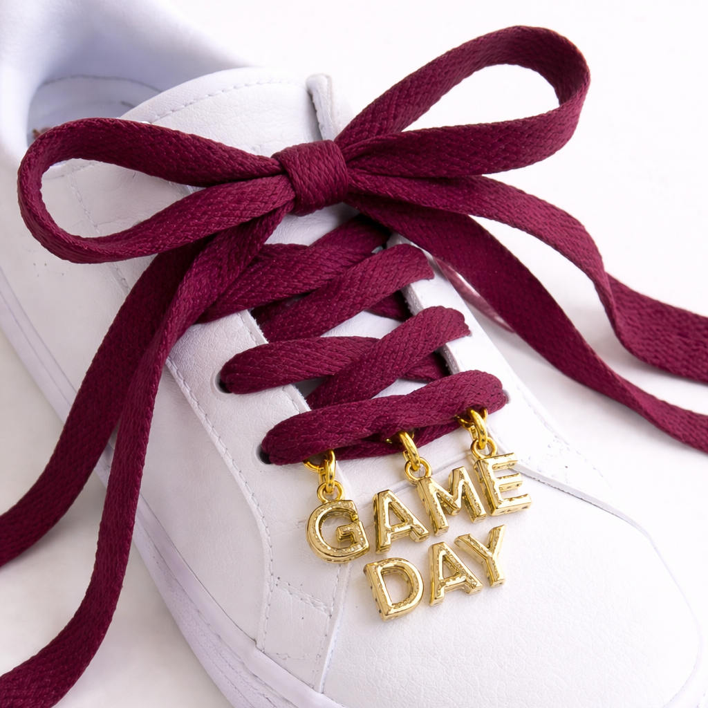 Game Day Sneaker Shoelace Set - Maroon