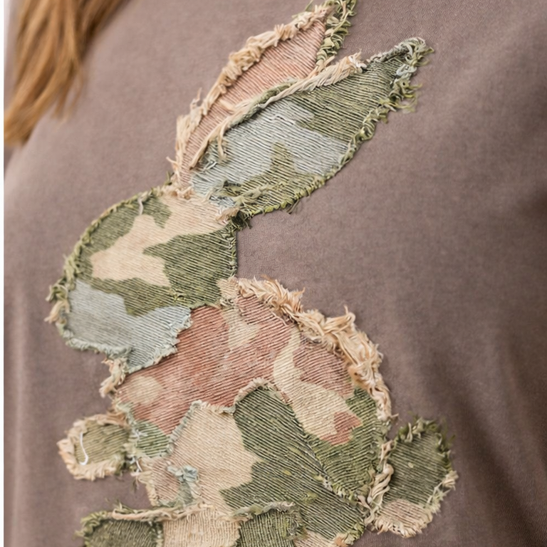 Hadley Camo Bunny Graphic Tee