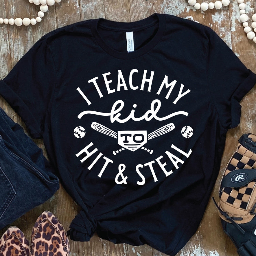 I Teach My Kid Baseball Graphic Tee