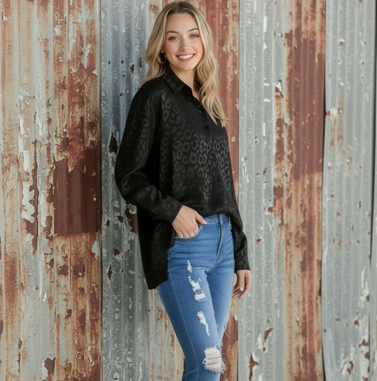 Jacquline - Leopard Blouse