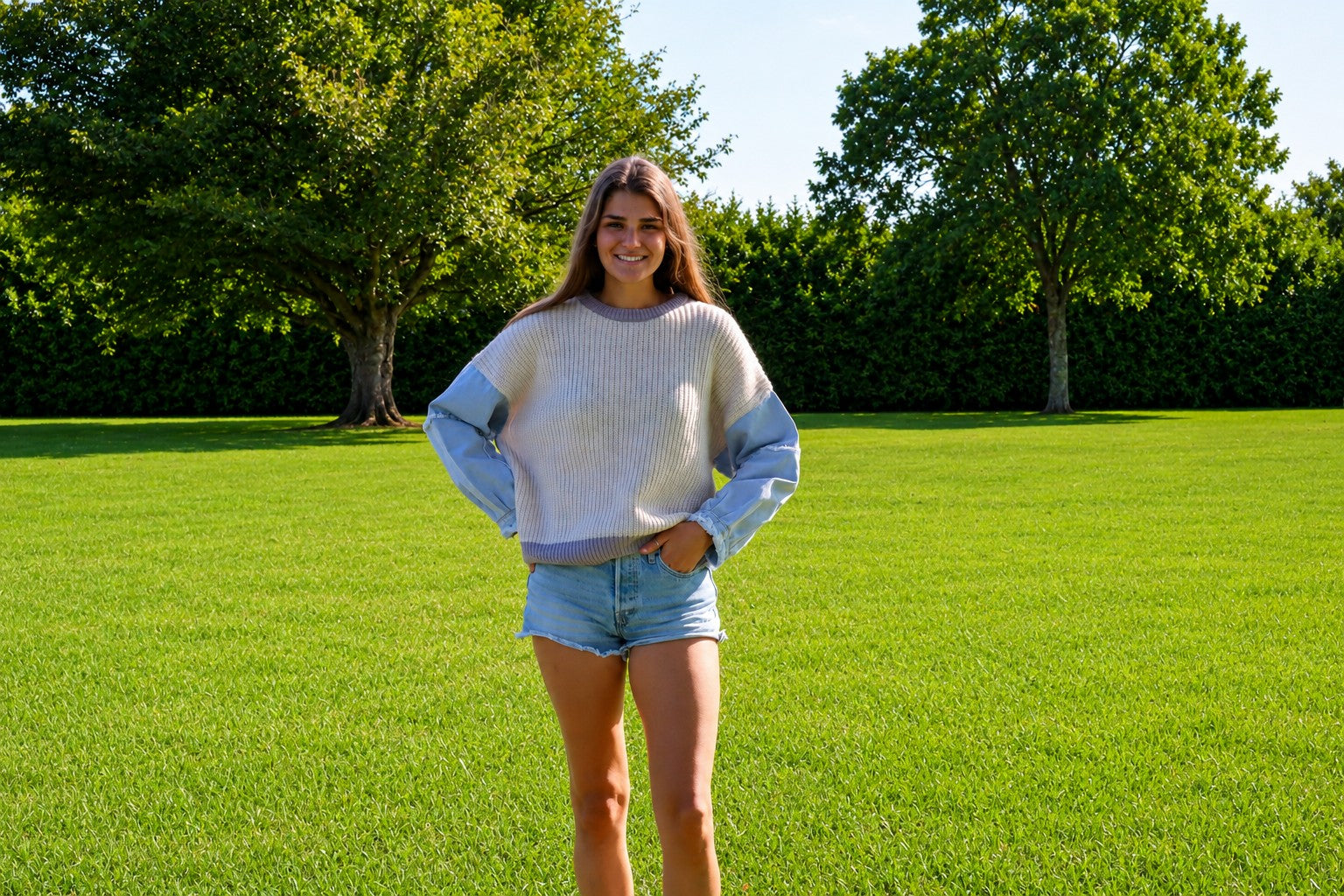 Brenna Colorblock Sweater Top