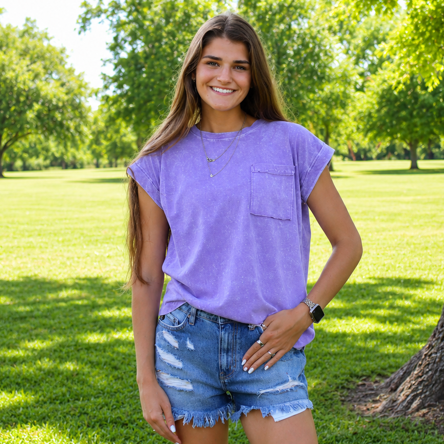 Aubri Washed Tee