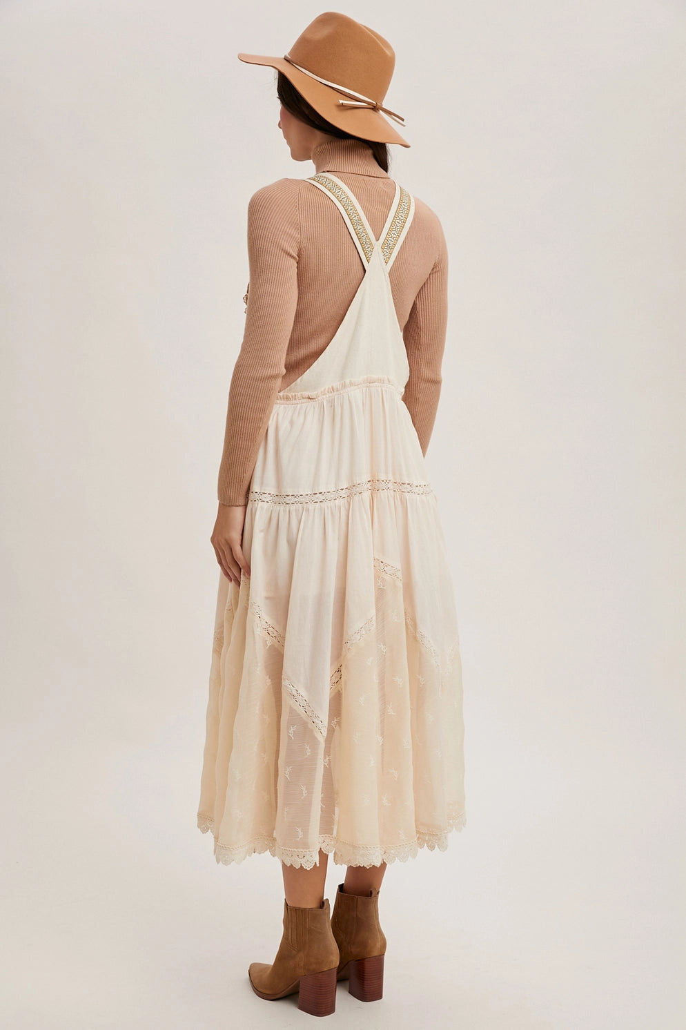 Maggie Mae -Lace Maxi Dress - Cream