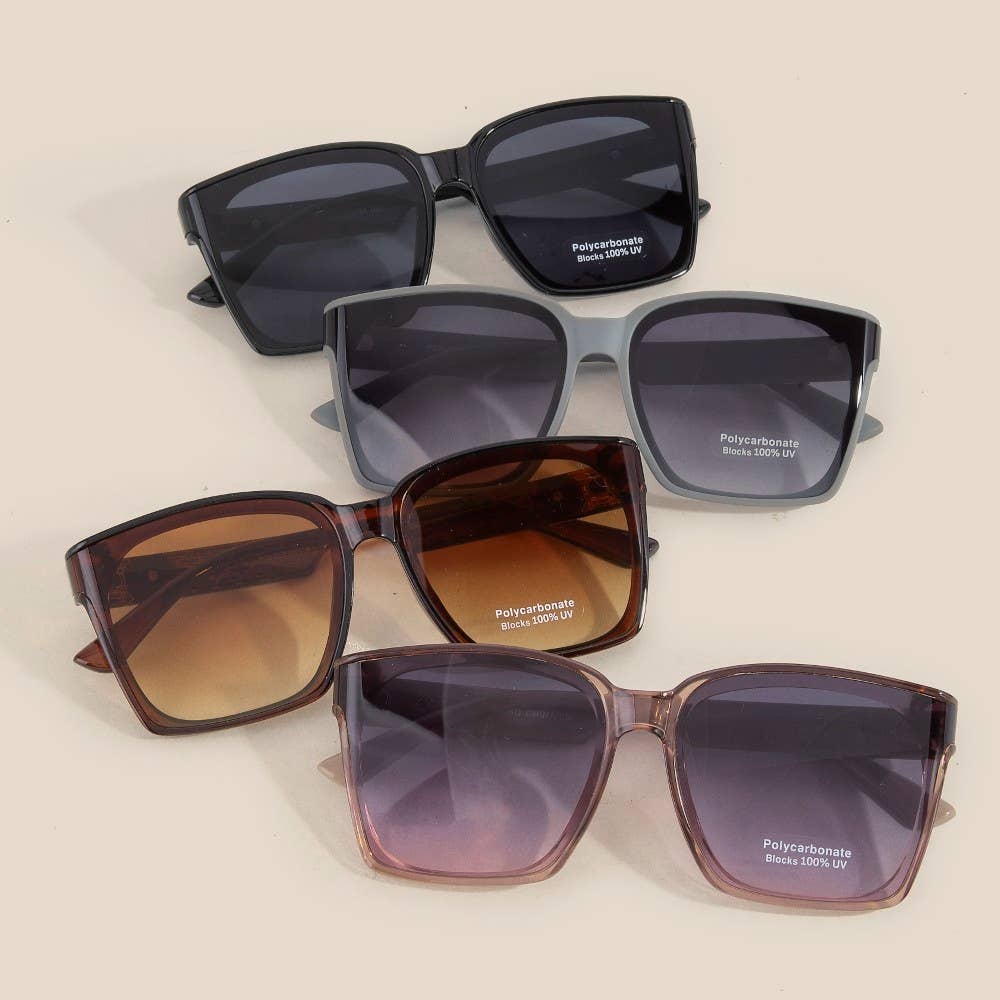 Large Square Lens Sunglasses