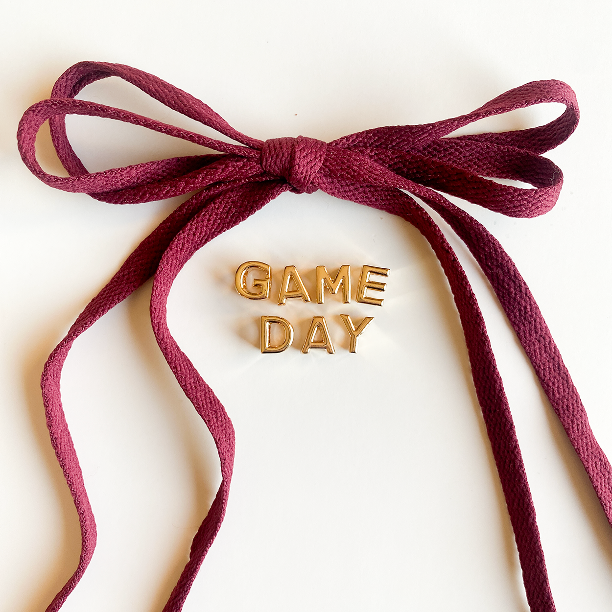 Game Day Sneaker Shoelace Set - Maroon