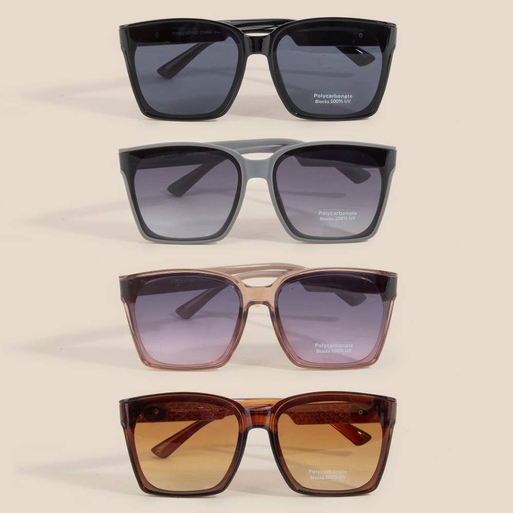 Large Square Lens Sunglasses