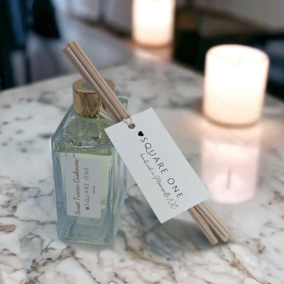 Sweet Tuscan Cashmere Reed Diffuser, Soft Vanilla Amber, 6 oz