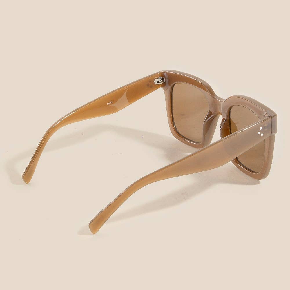 Square Frame Detail Sunglasses